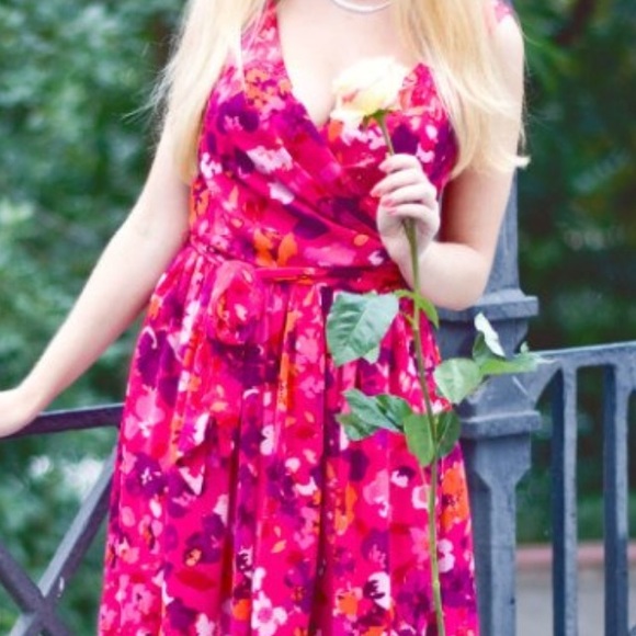 Express flower print dress - Picture 3 of 7